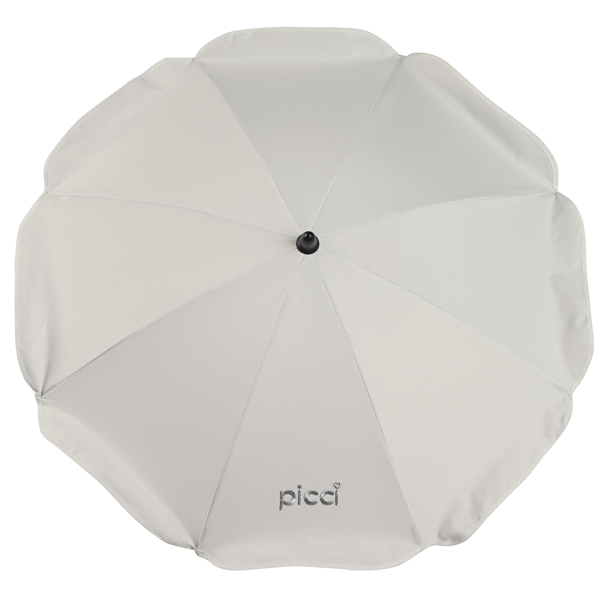 Ombrellino per passeggino doppio snodo tinta unita - Panna