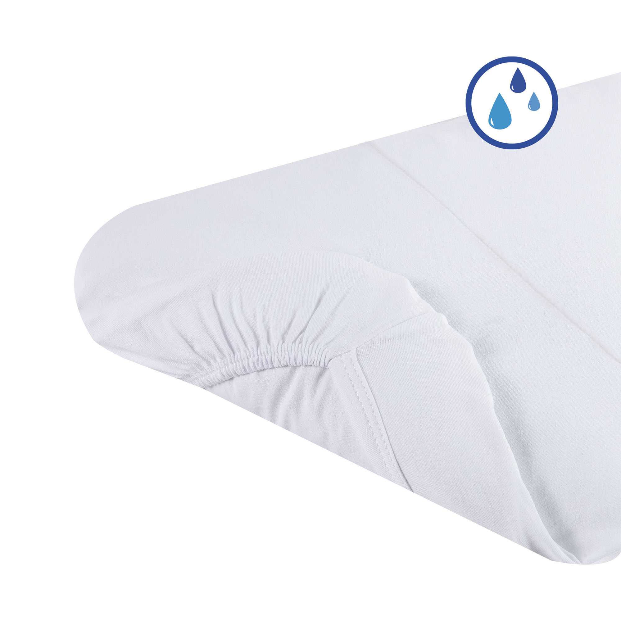 Coprimaterasso angolato PIPI-NO in cotone per culla e carrozzina