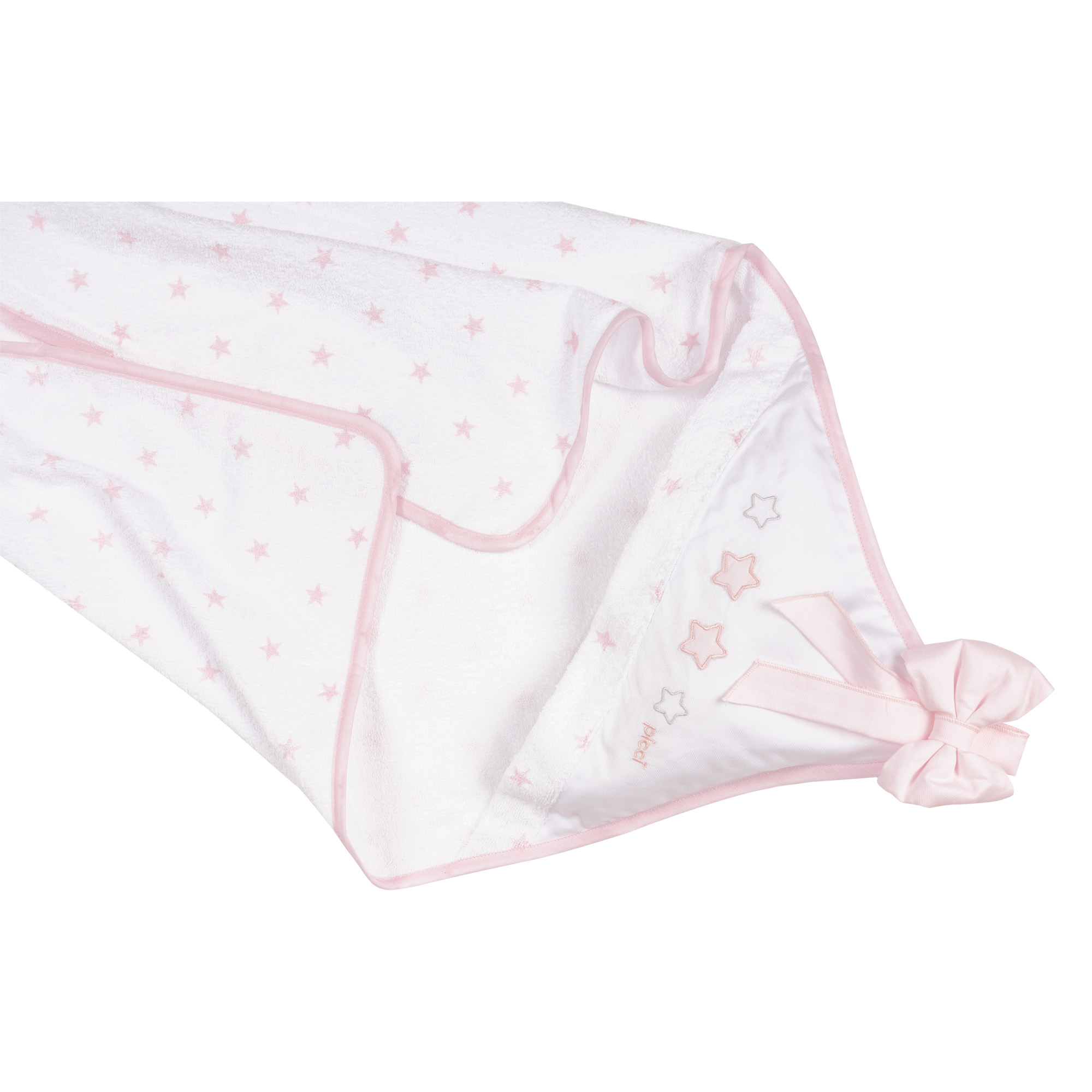 Telo bagno ricamato Dream - Rosa