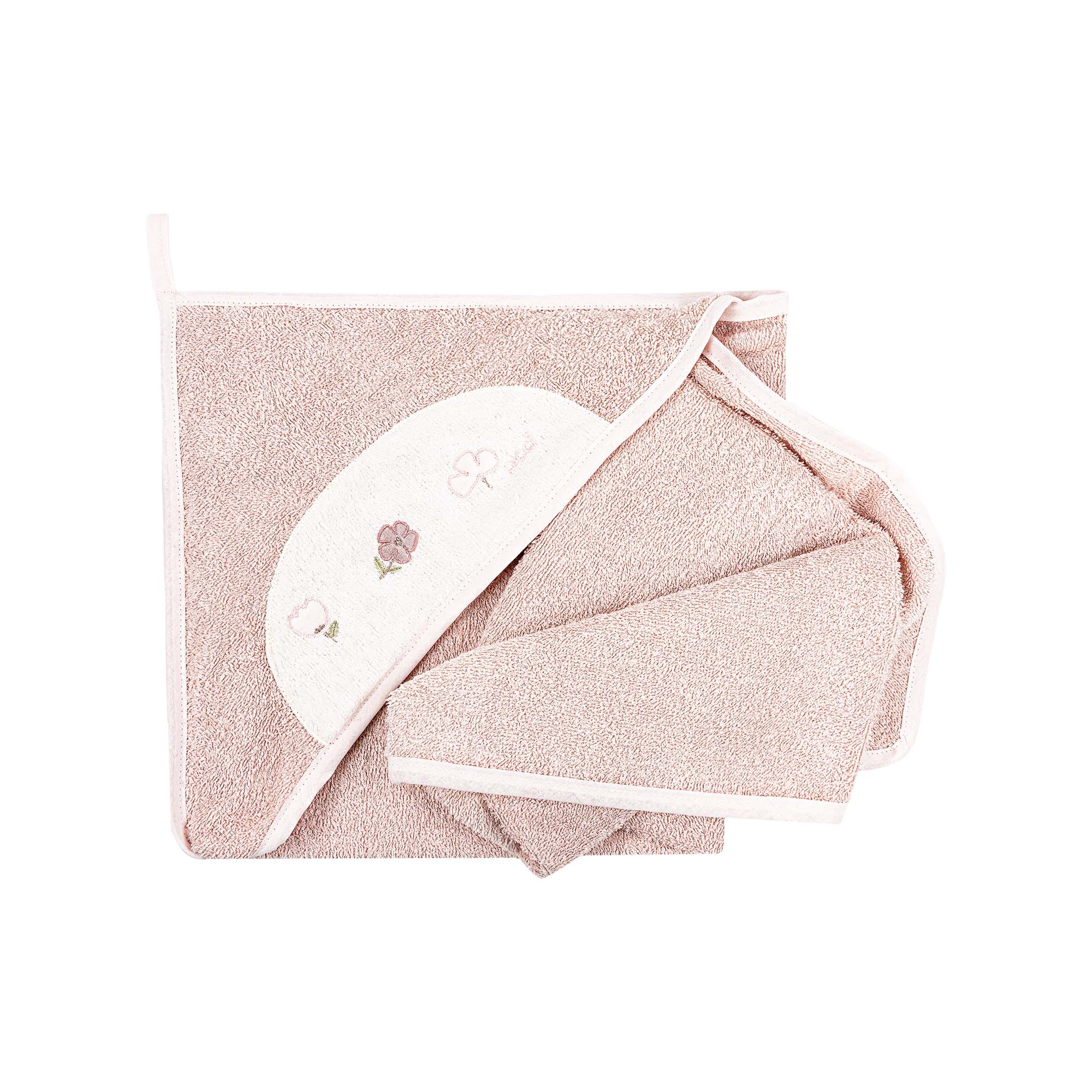 Telo bagno ricamato Fiori