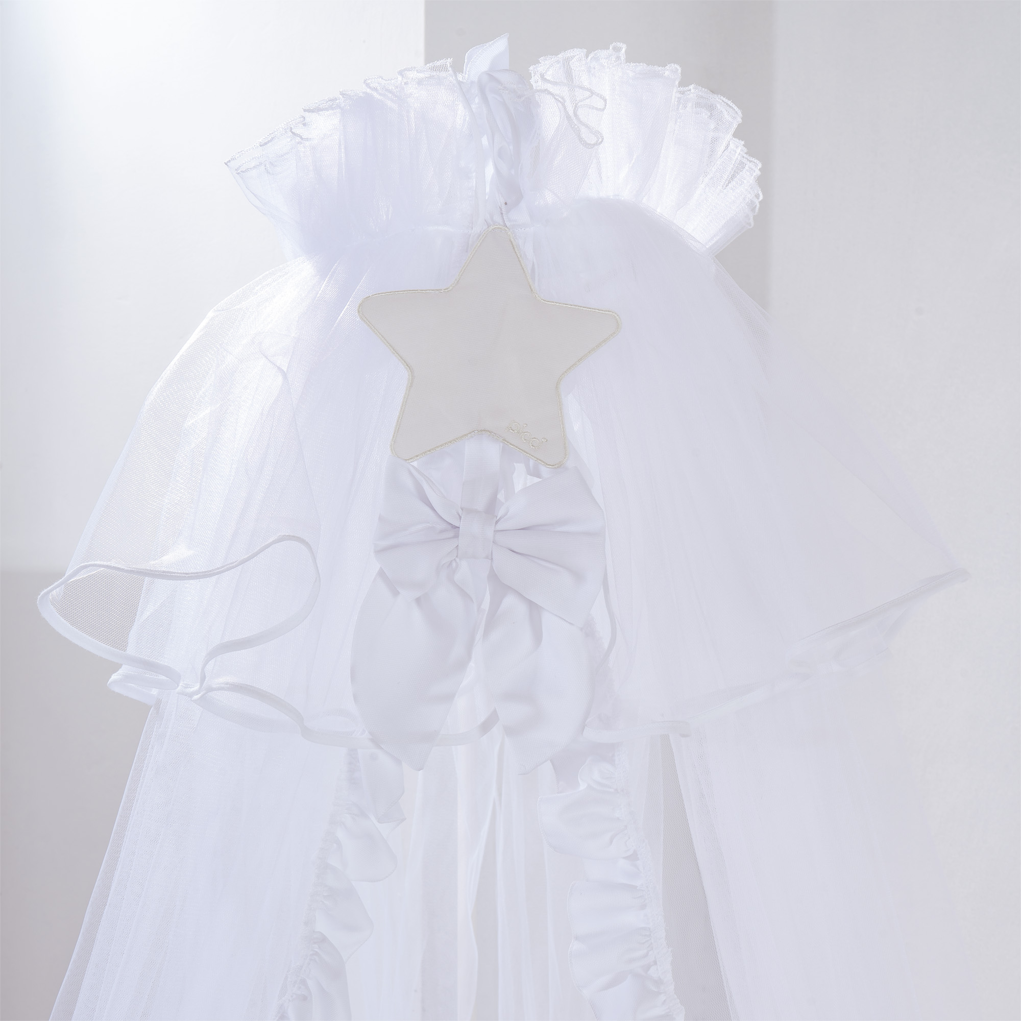 Zanzariera per letto con asta Dream - Tortora