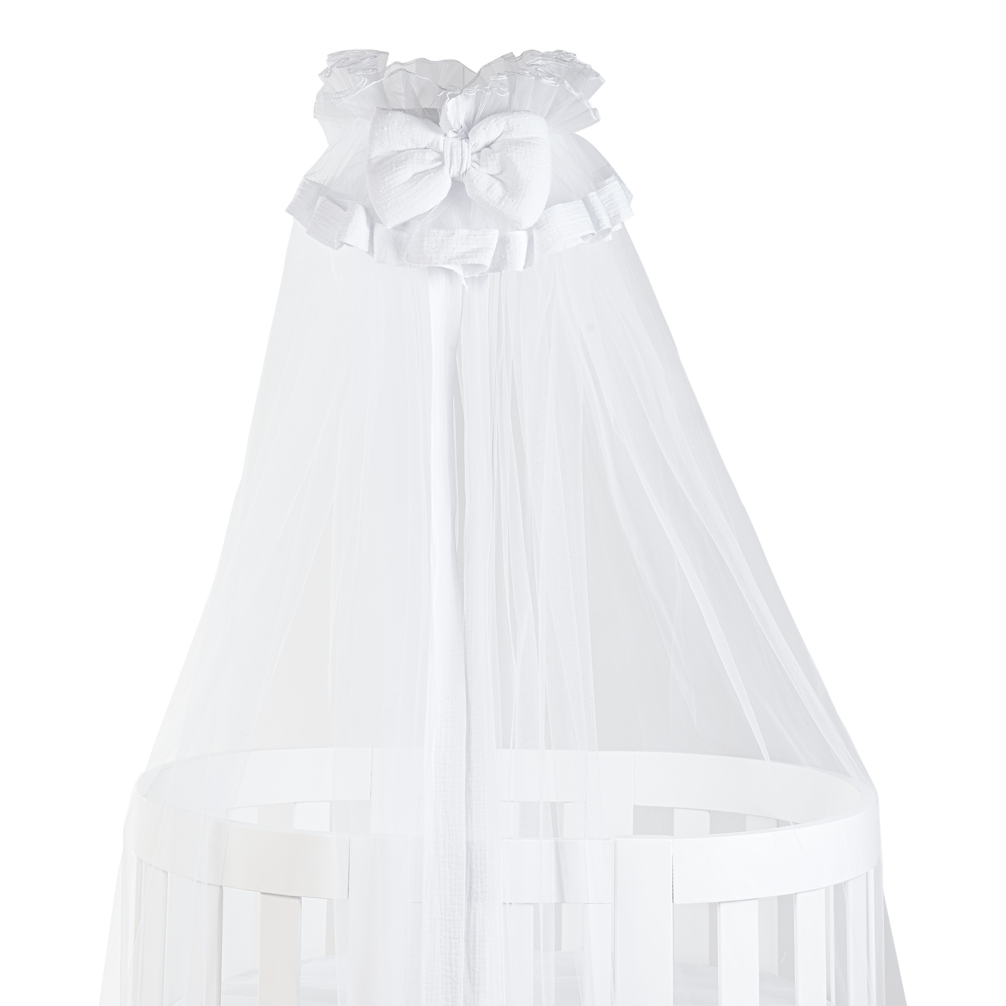 Zanzariera per letto con asta Piuma - Bianco