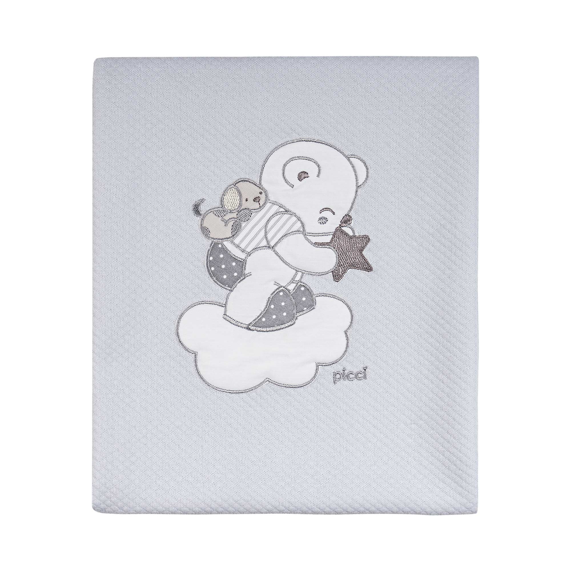 Copertina ricamata per culla Mambo