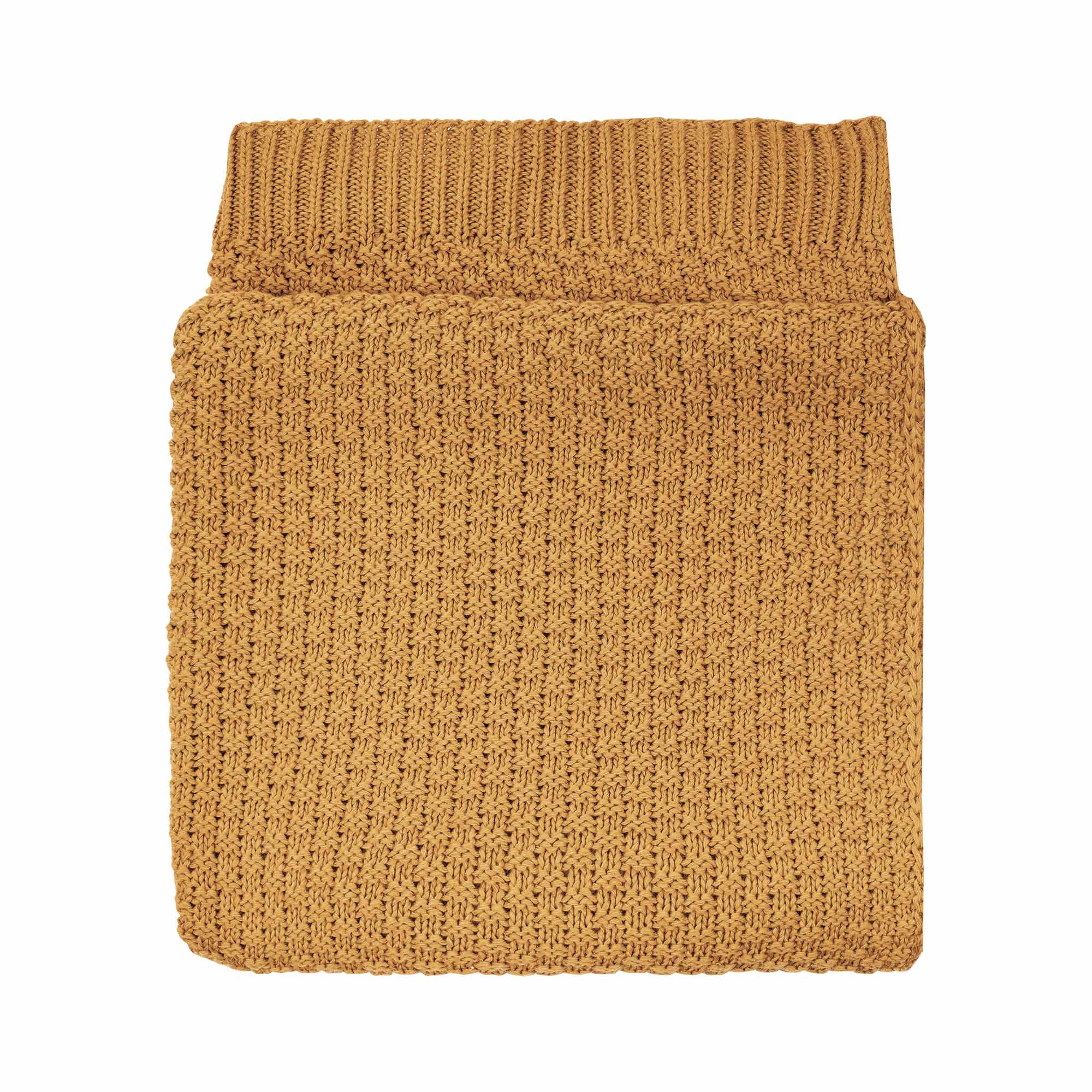 Coperta cotone Bamboo per culla - Senape