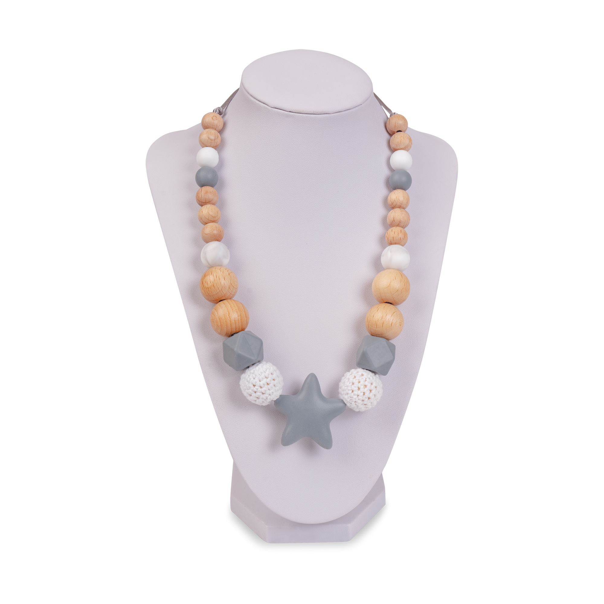 Collana Mamma dentizione - Grigio