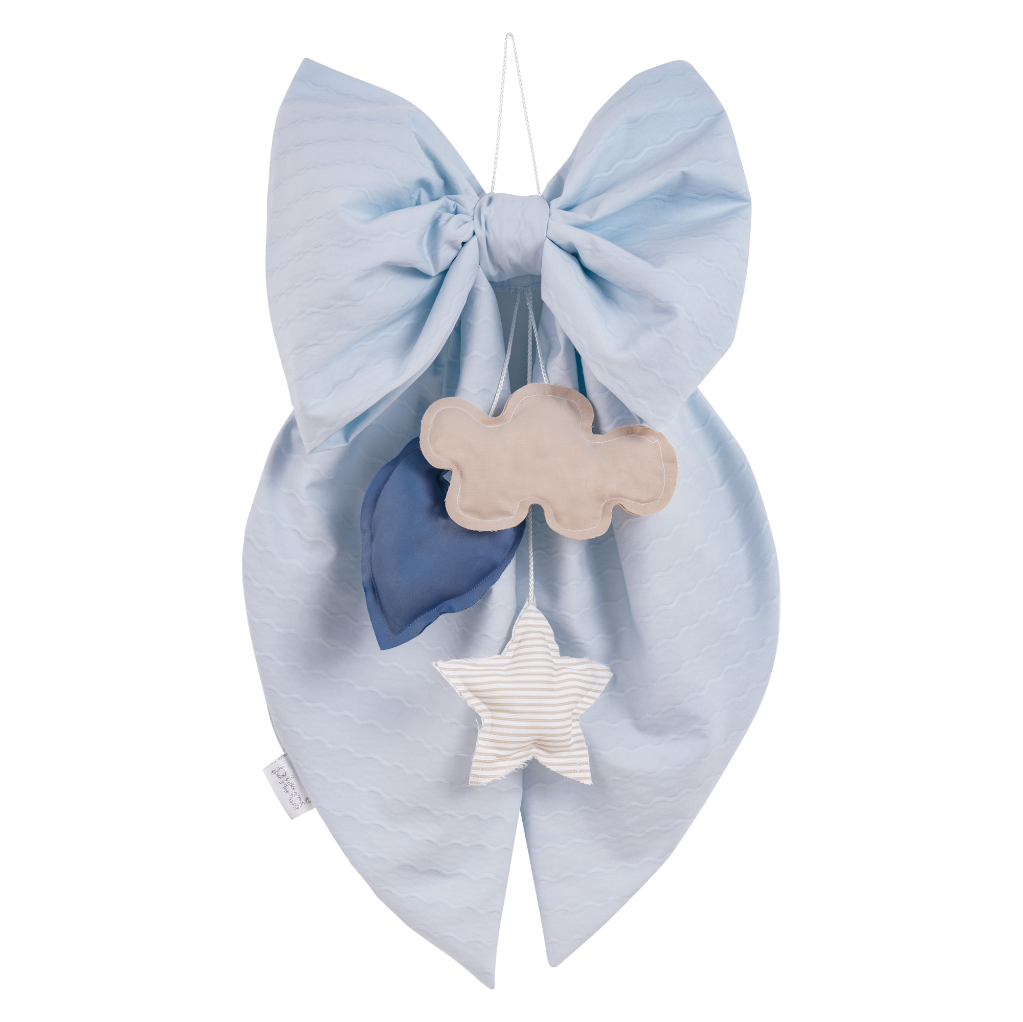 Fiocco nascita con pendenti