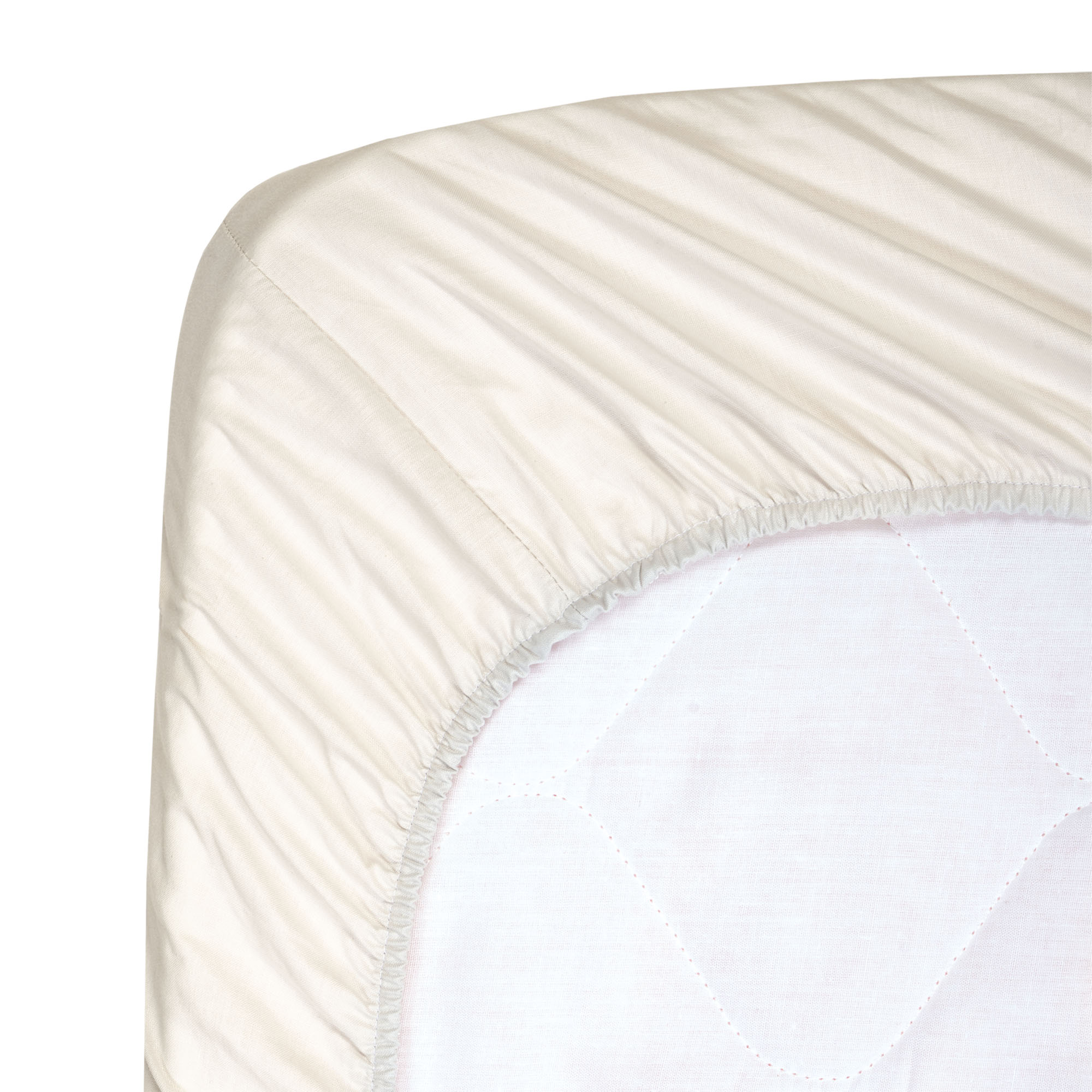 Coprimaterasso angolato per letto in cotone cm 140x70 - Latte