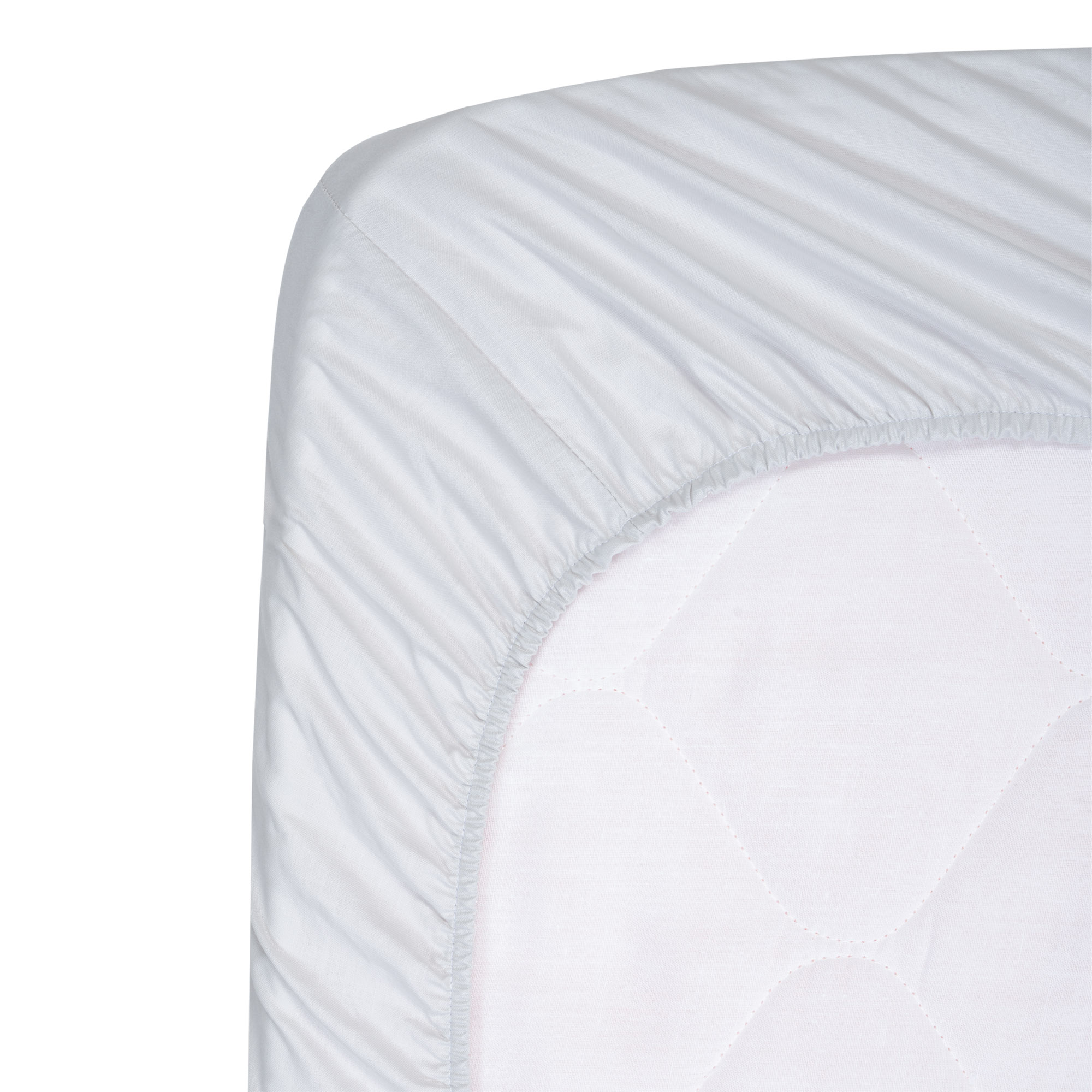 Coprimaterasso angolato per lettino in cotone - Grigio