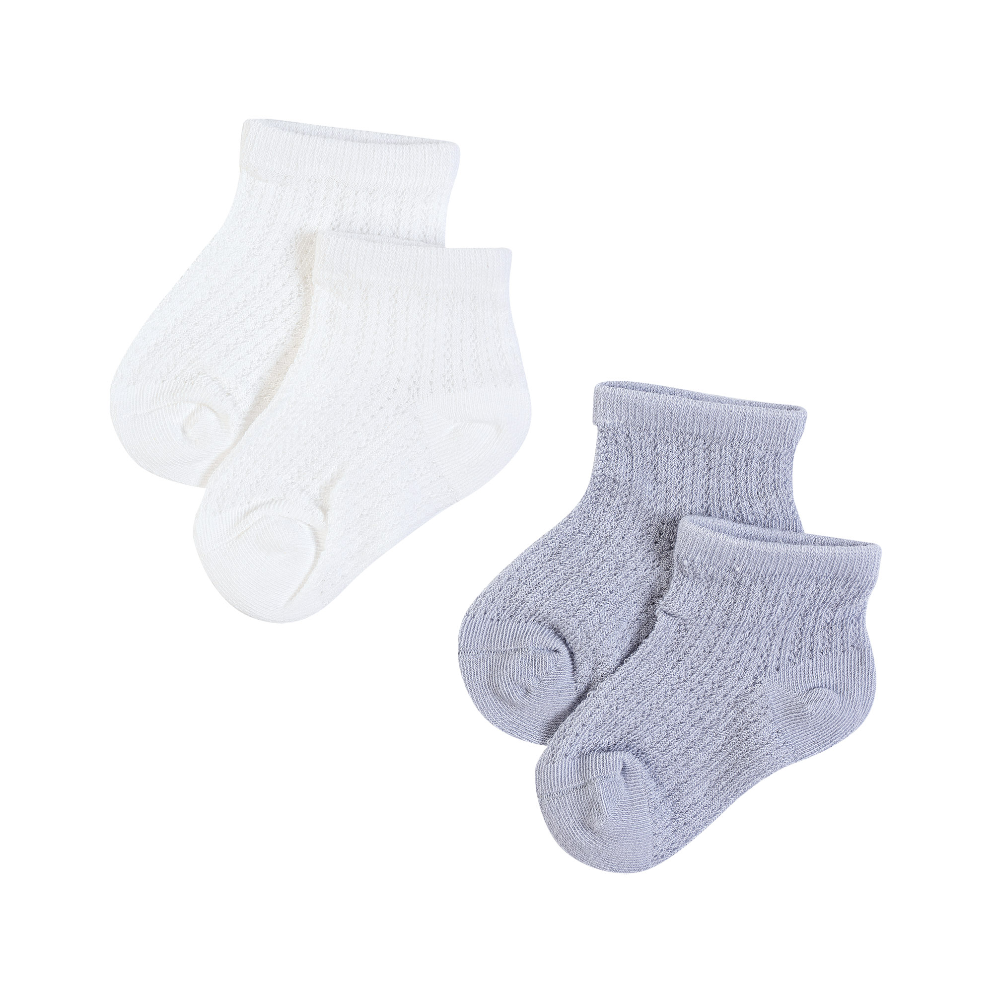 2 paia calze Bianco e Denim