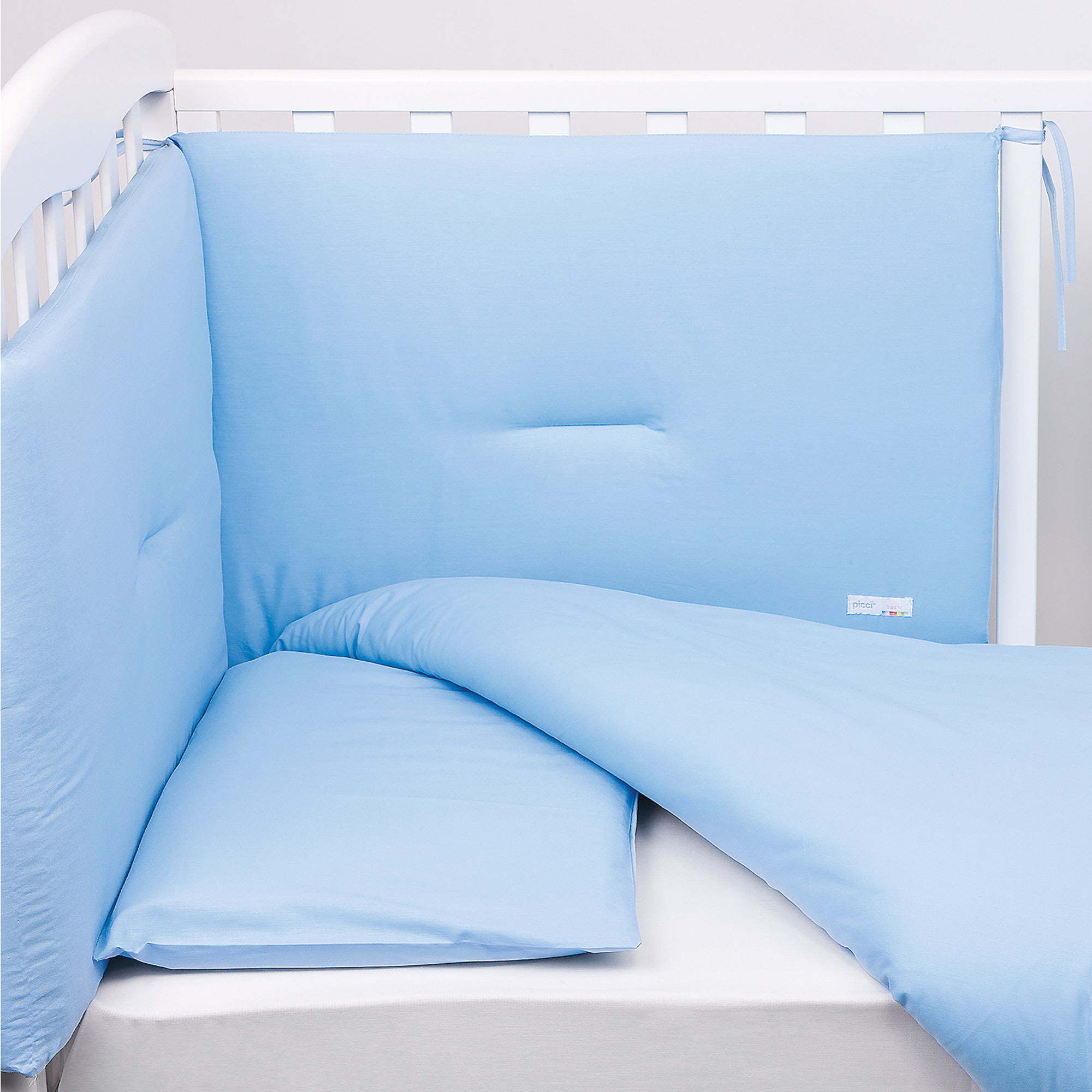 Paracolpi per letto in tinta unita - Cielo