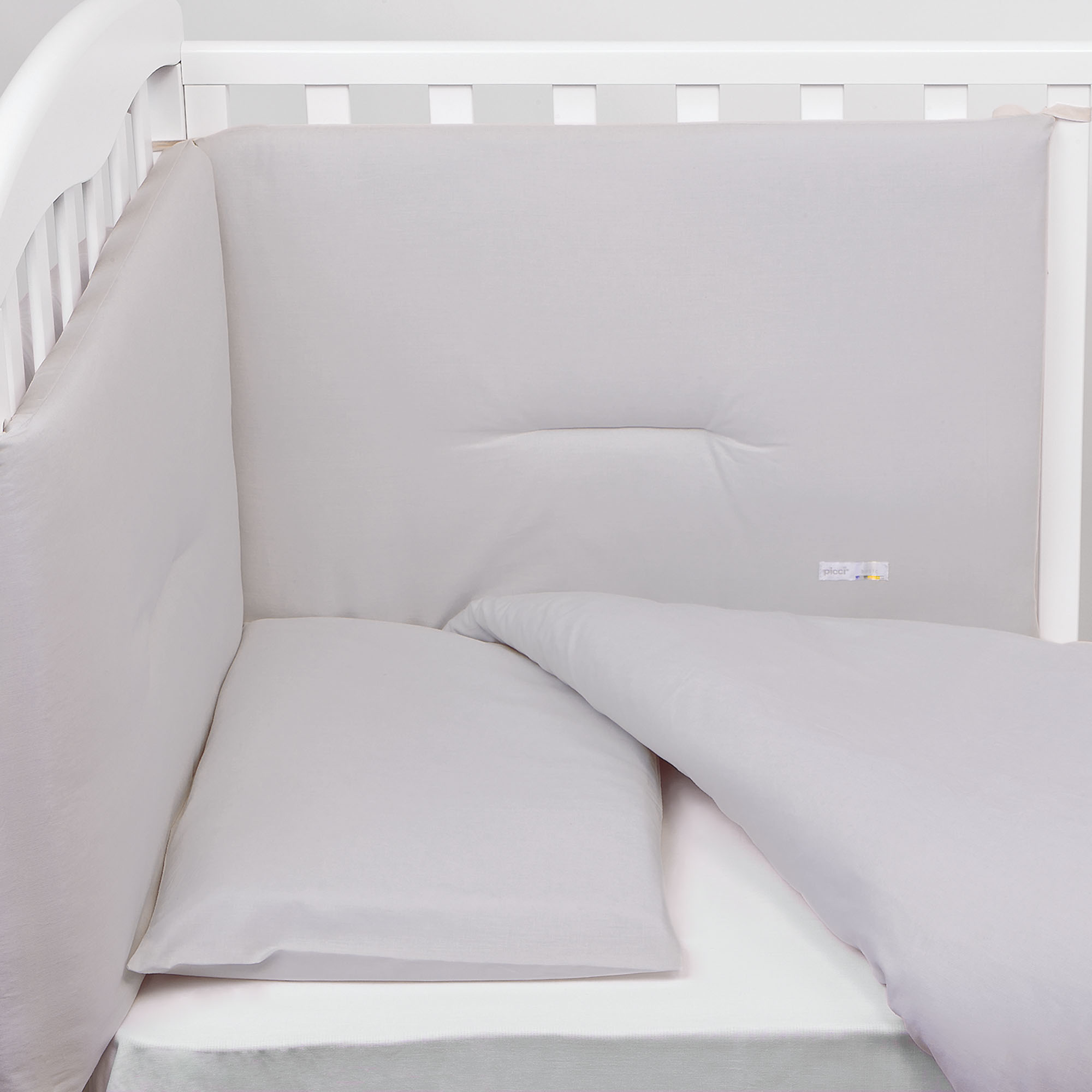 Paracolpi per letto in tinta unita - Perla