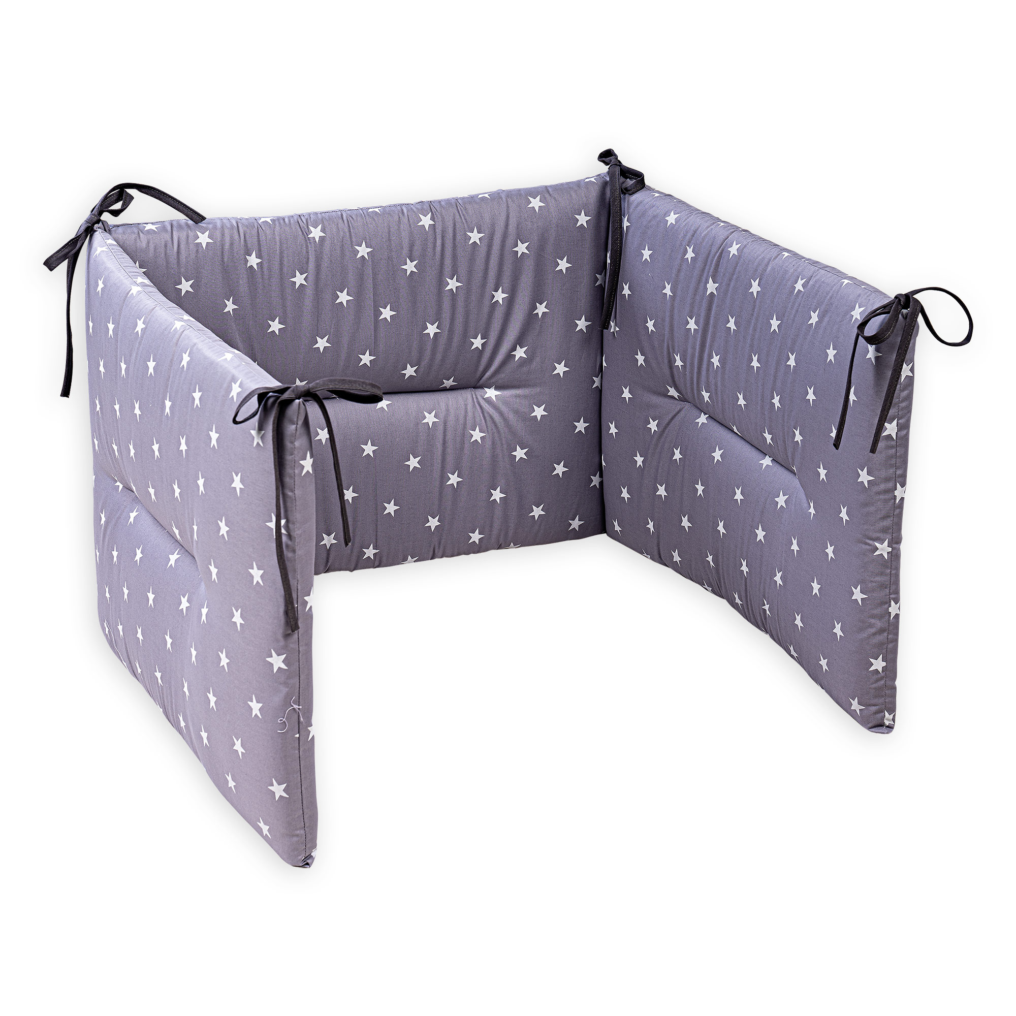 Paracolpi per letto fantasia Stelle - Grigio