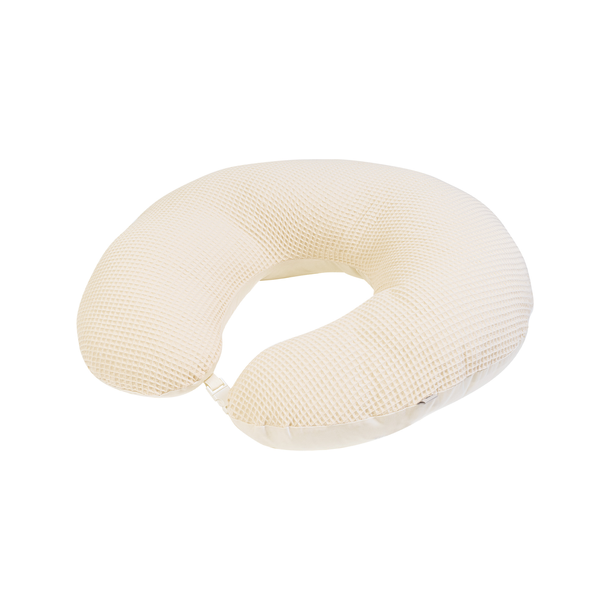 Cuscino allattamento in nido d'ape di cotone - Panna