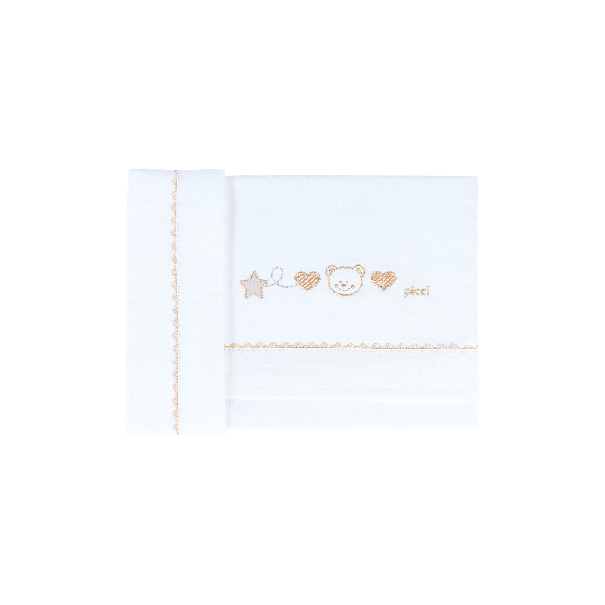 Set lenzuolino 3 pezzi per culla e carrozzina Nenè - Tortora