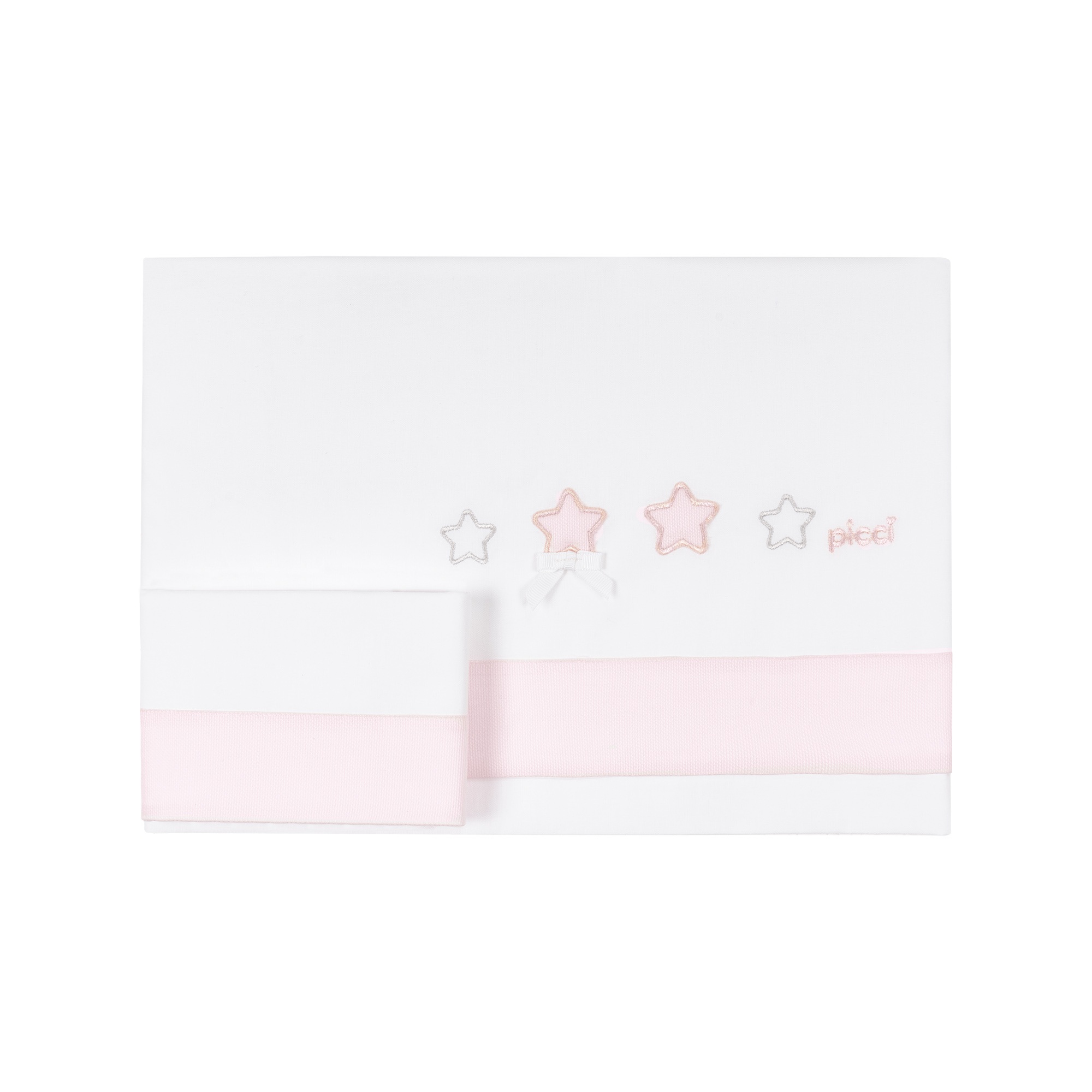 Set lenzuolino 2 pezzi Dream per culla ovale Rondò - Rosa