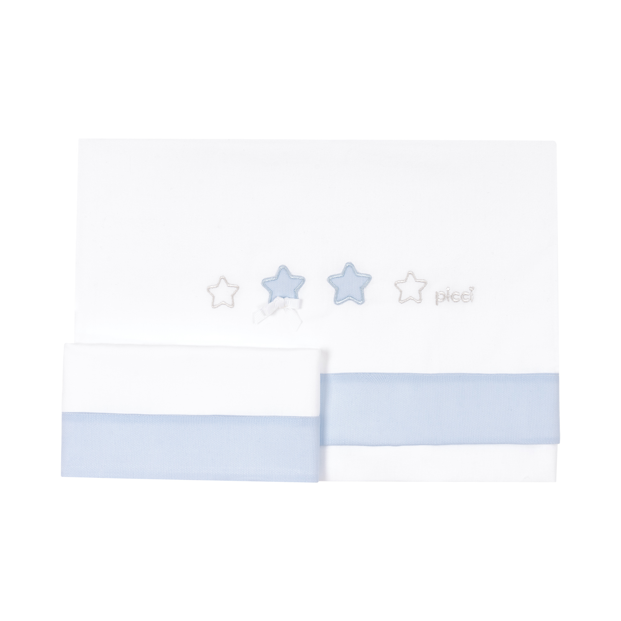 Set lenzuolino 2 pezzi Dream per culla ovale Rondò - Cielo