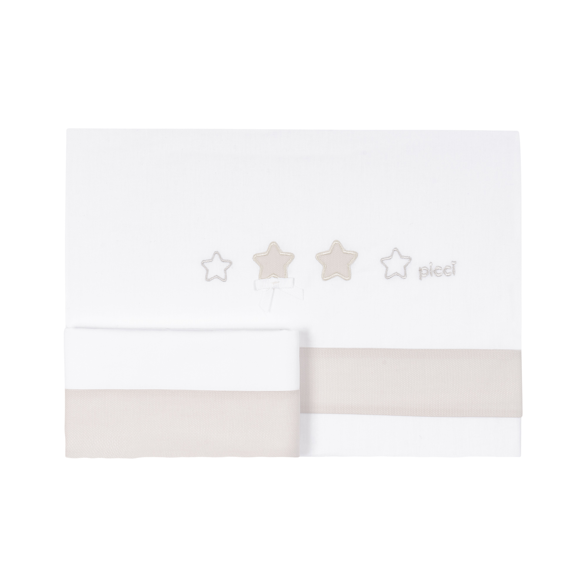 Set lenzuolino 2 pezzi Dream per culla ovale Rondò - Tortora