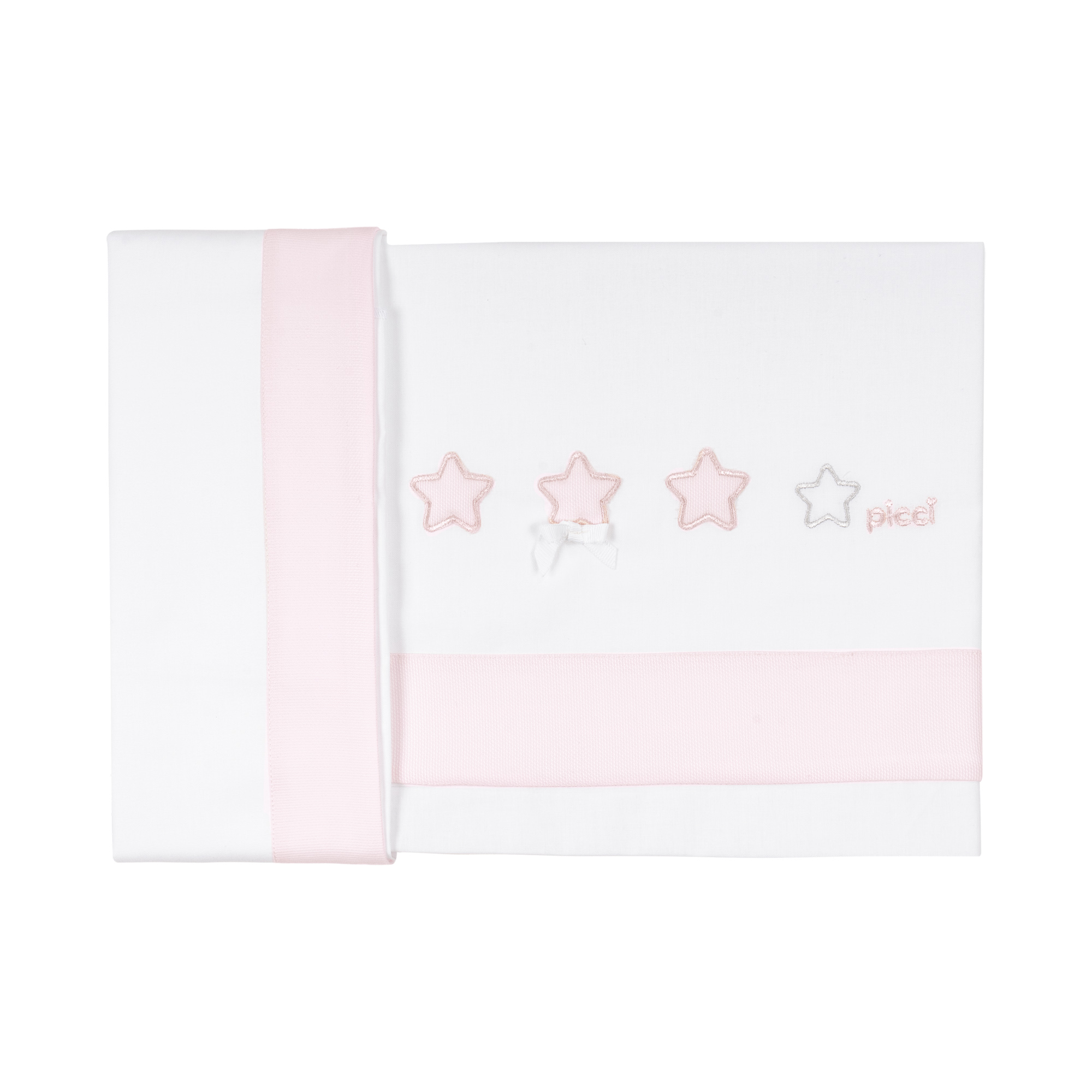 Set lenzuolino 2 pezzi Dream per letto ovale Rondò - Rosa