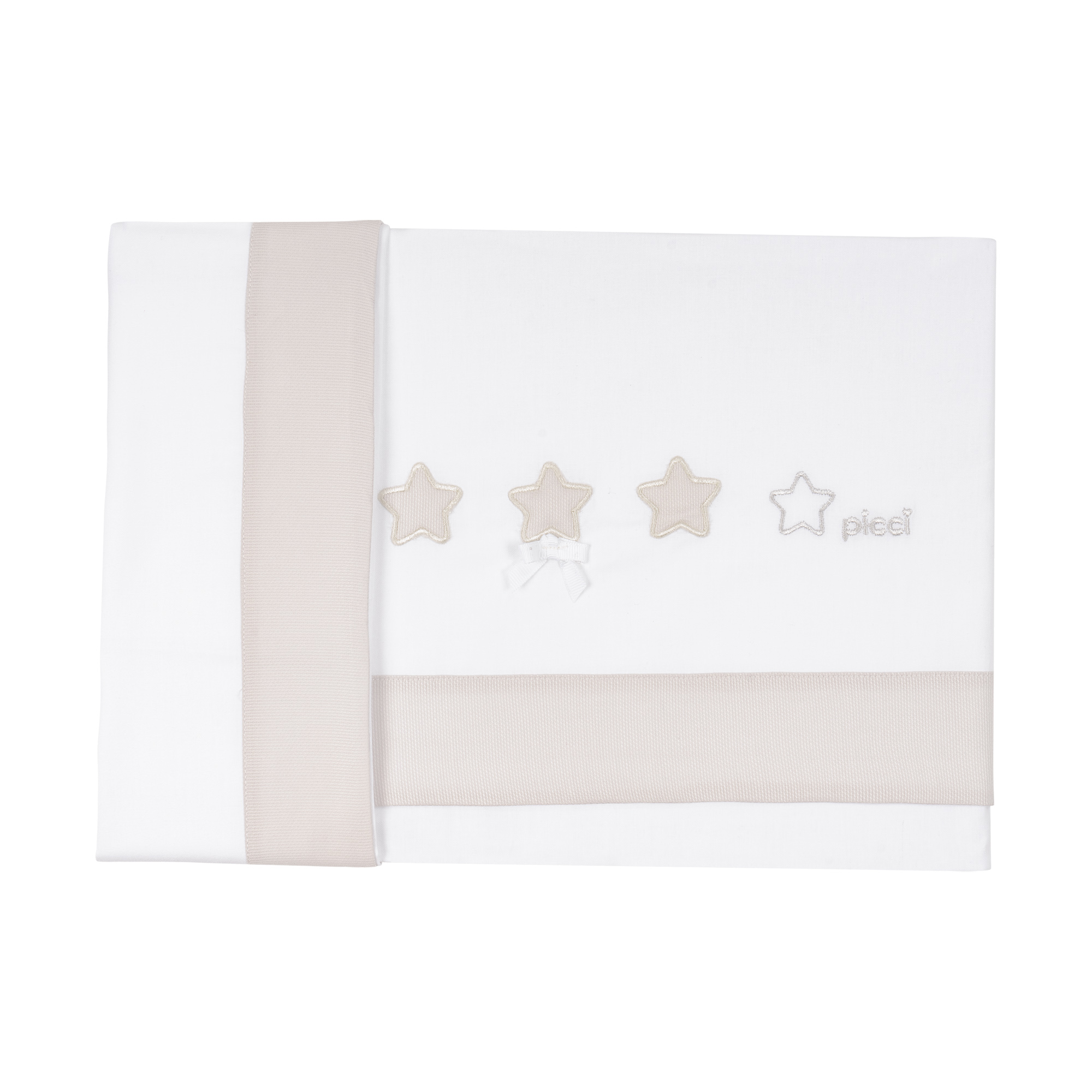 Set lenzuolino 2 pezzi Dream per letto ovale Rondò - Tortora