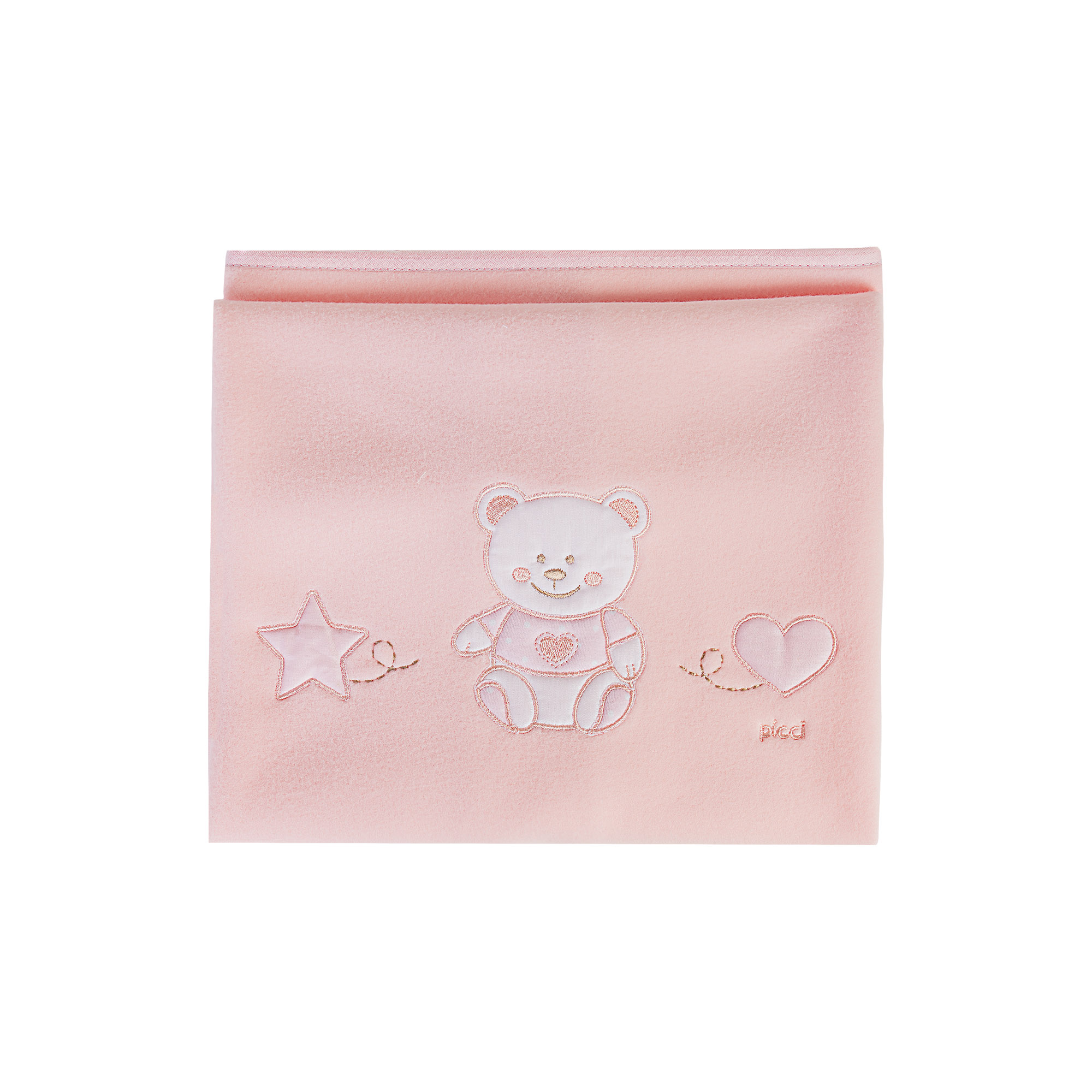 Sonnocaldo ricamato per culla Nenè - Rosa