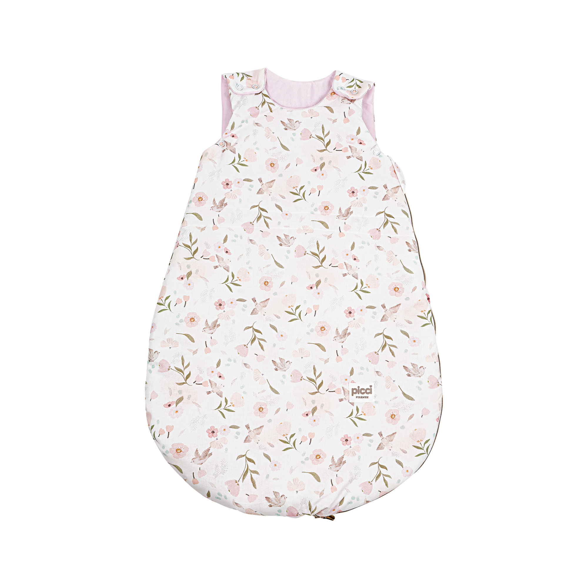 Sacco notte Small Fiori in cotone 0-6 mesi