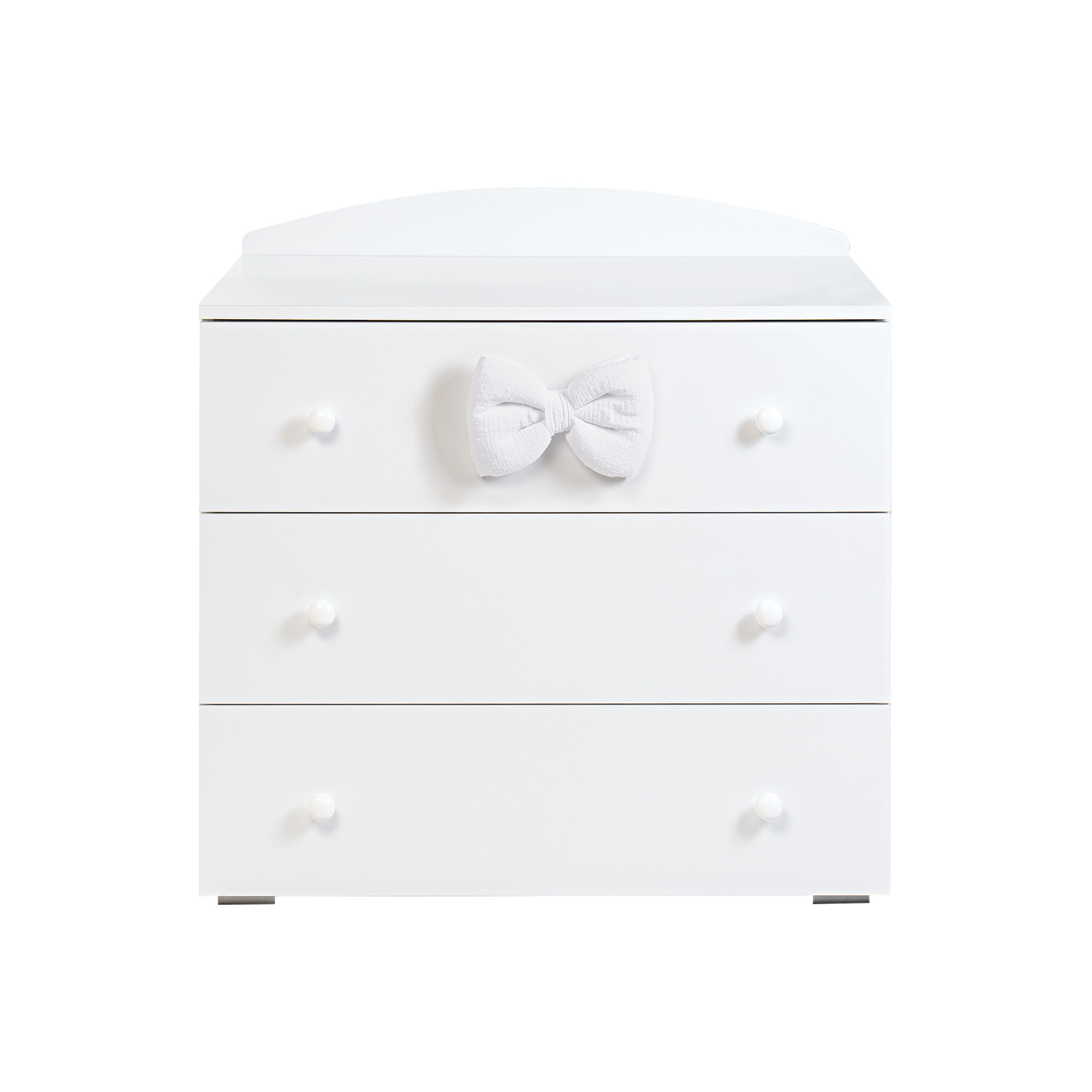 Comò bianco 3 cassetti Piuma - Bianco