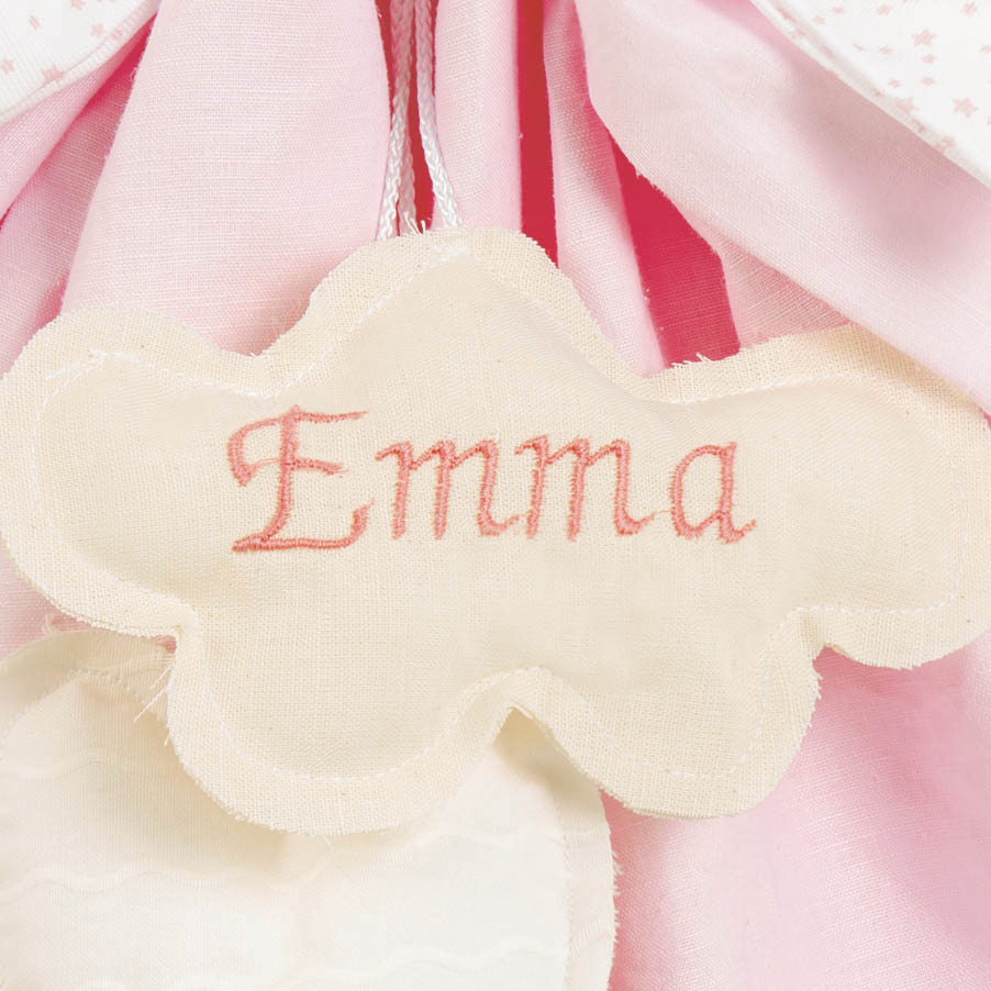 Fiocco nascita double con pendenti