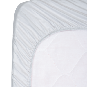 Coprimaterasso angolato per letto in cotone cm 85×158 – Argento