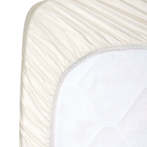 Coprimaterasso angolato per letto in cotone cm 85×158 – Latte