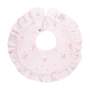 Bavaglio PAPPA grembiulino - Fiore rosa