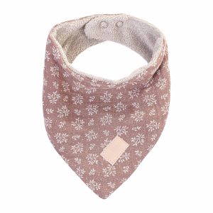 Bavaglio dentizione bandana- Fiore cacao