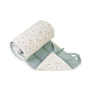 Paracolpi letto double face - Fiore panna