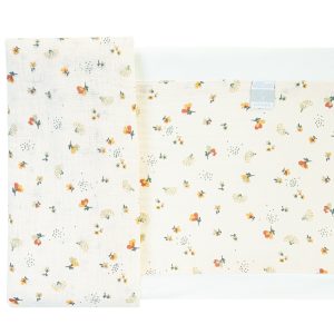 Set lenzuolo 2 pezzi per letto - Fiore Panna