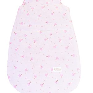Sacco notte Small Fiore Rosa in mussola 0-6 mesi